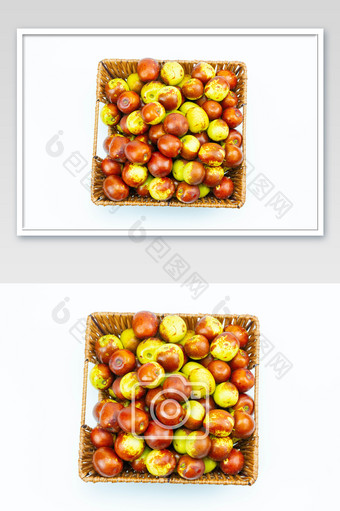 红色冬枣枣子摄影图图片