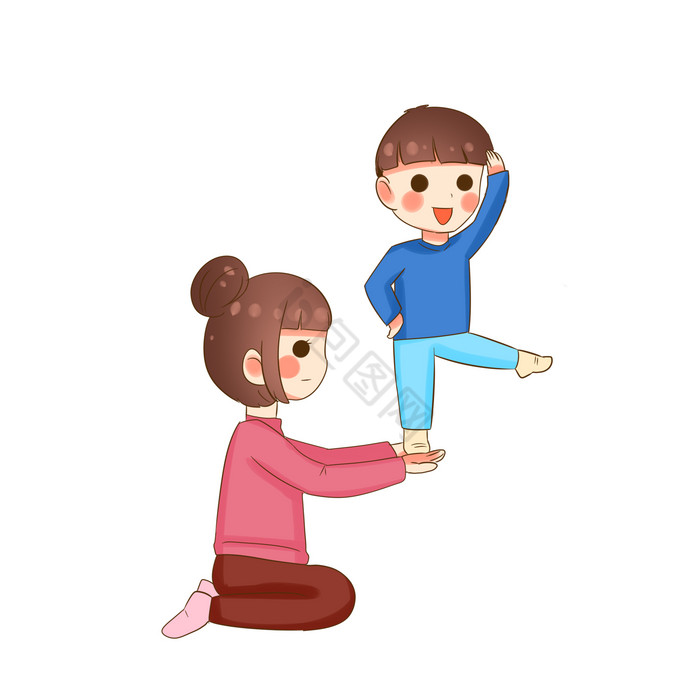 妈妈对孩子溺爱疼爱png下载-包图网