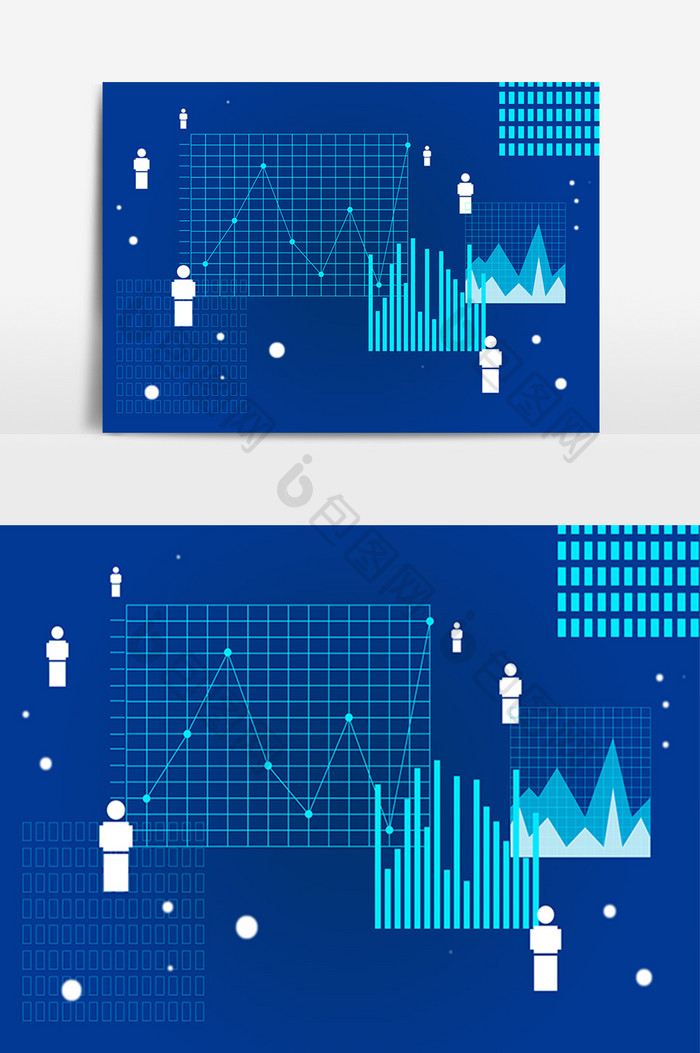 商务科技蓝色数据分析