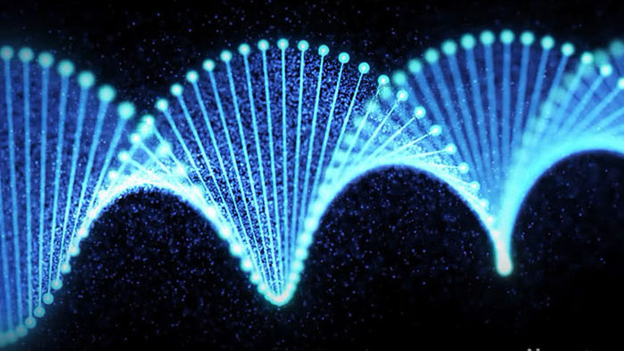 震撼科技感DNA双螺旋年会背景