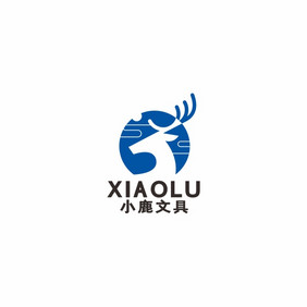 小鹿文具店小清新LOGO标志VI