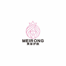 女王美容美发女子会馆LOGO标志VI