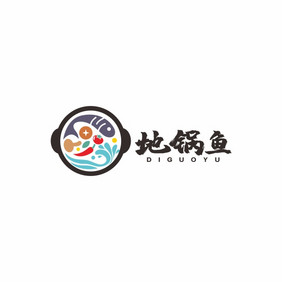 地锅鱼灶台鱼水煮鱼LOGO标志VI