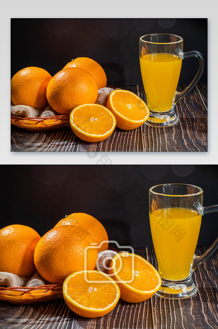橙子橙汁果汁饮品