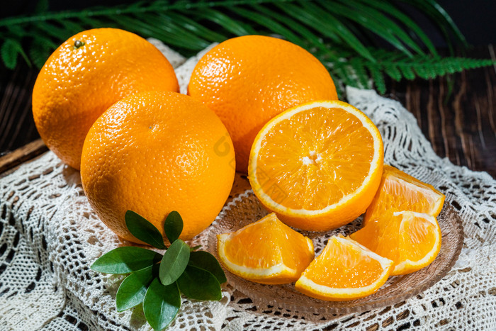 新鲜水果橙子摄影图图片