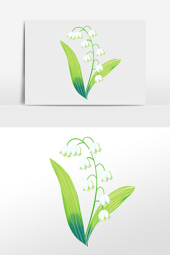 小清新植物花草铃兰花