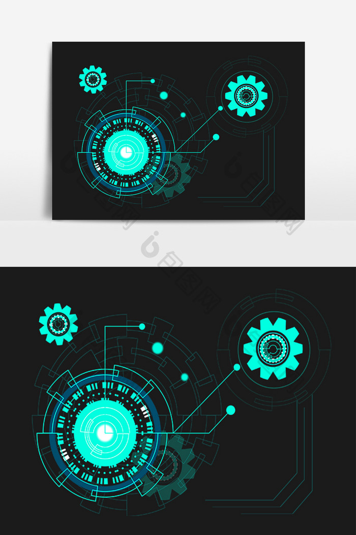 商务科技数据齿轮