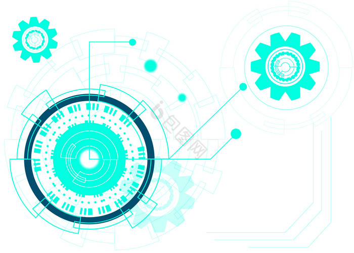 科技数据齿轮图片