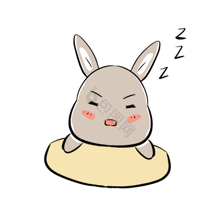 兔子瞌睡乏力图片