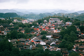 贵州青岩古镇全景