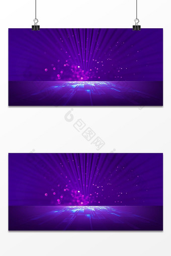 商务科技紫色空间感宣传背景图片