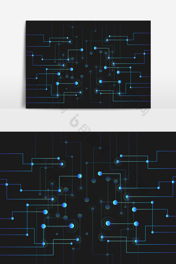 商务点线科技线电路线