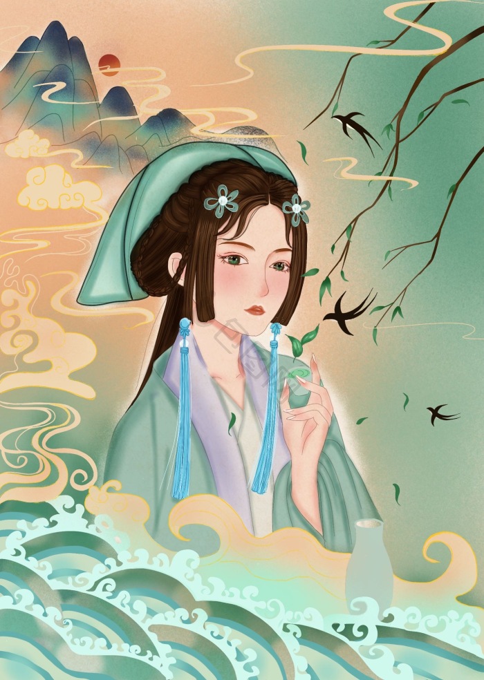 茶叶插画-茶叶插画图片-包图网