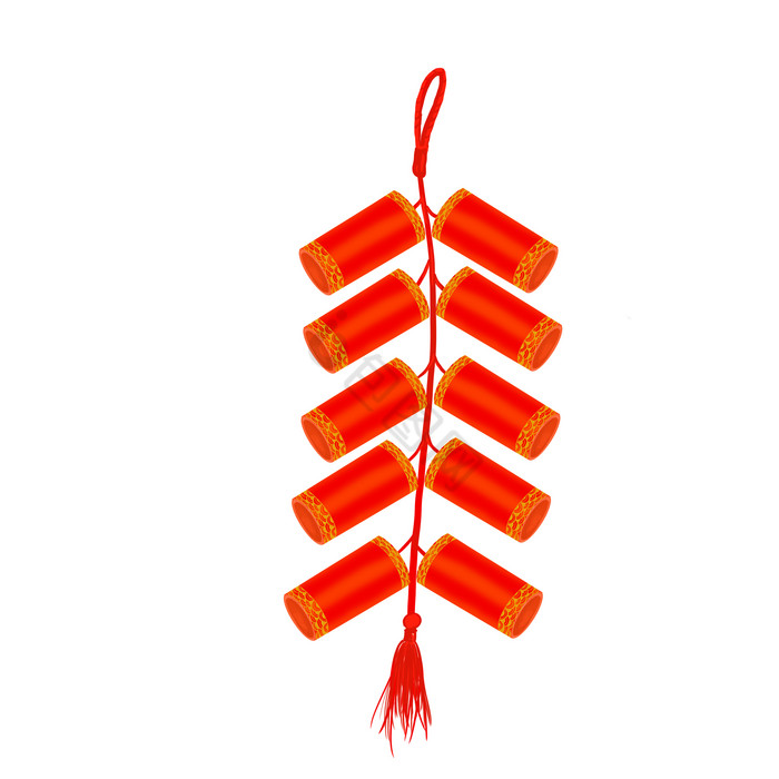鞭炮炮仗新年春节png下载-包图网