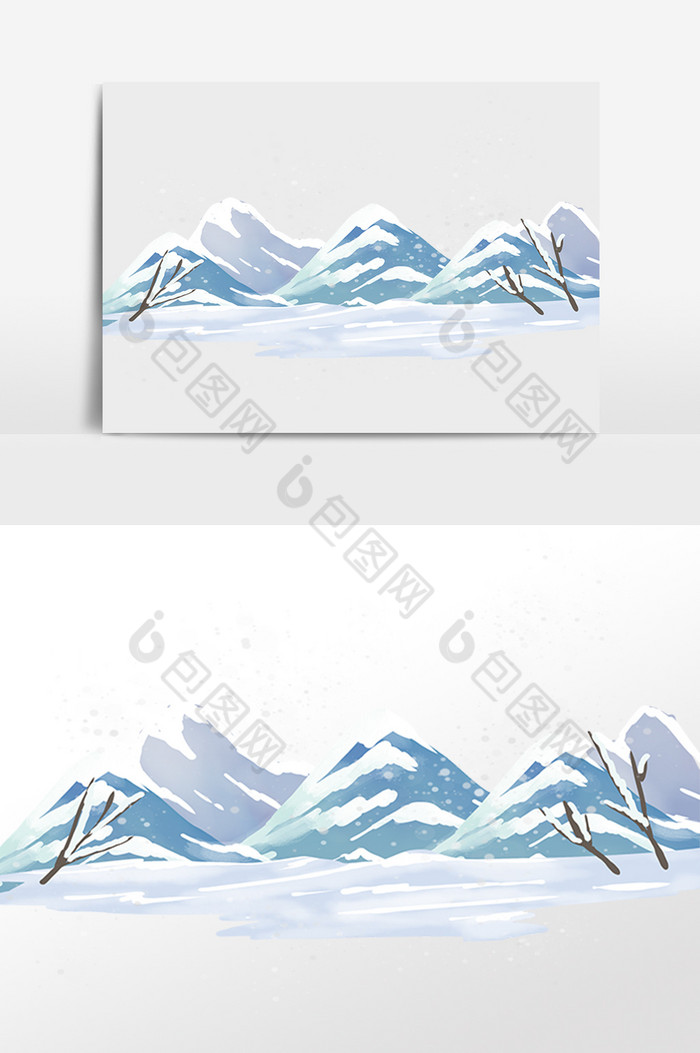 冬季立冬雪山雪景图片图片