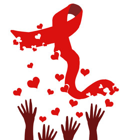 艾滋公益红丝带行动图片