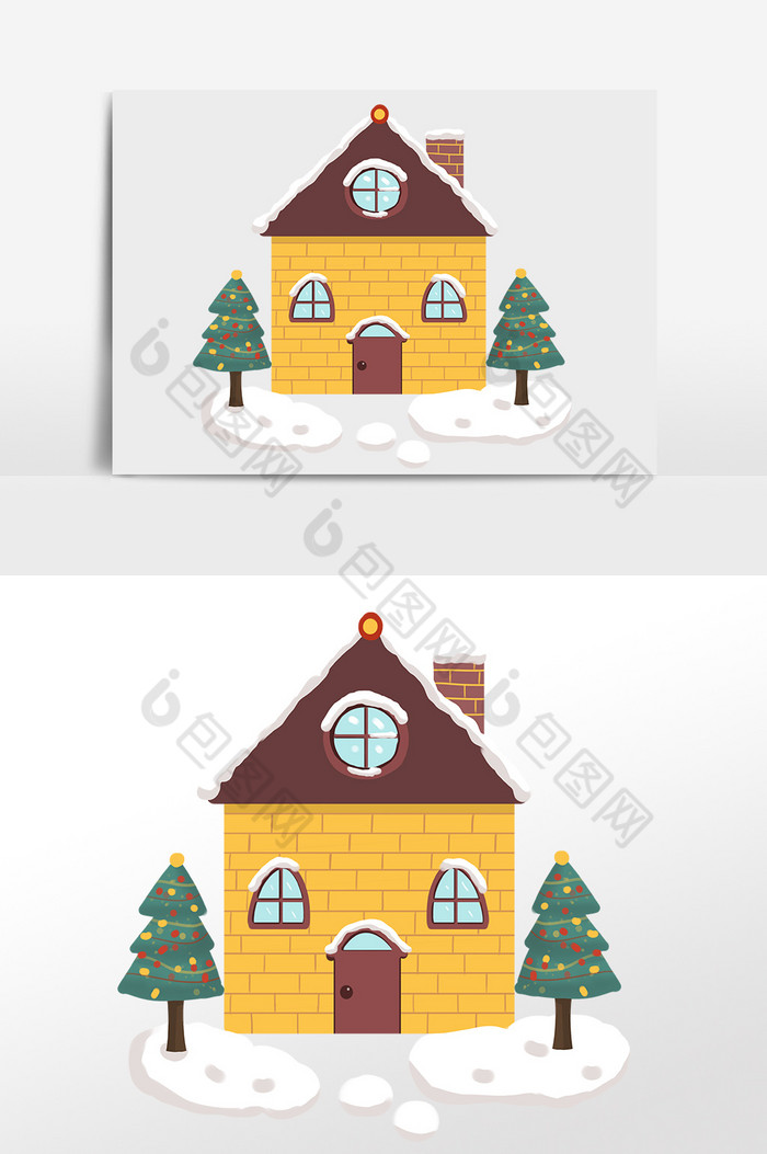 雪屋小房子圣诞节图片图片