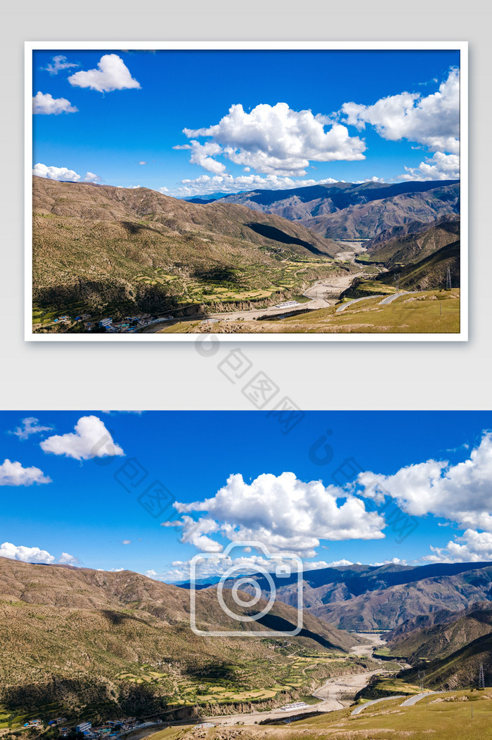 西藏高原壮观的高山山脉图片图片