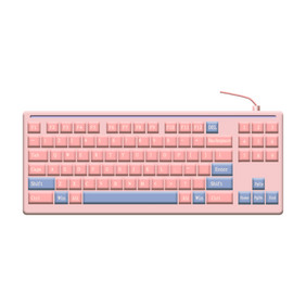 电子产品粉色电脑键盘