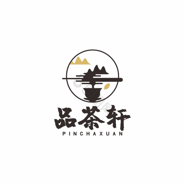 茶文化茶楼茶叶茶道LOGO标志VI图片