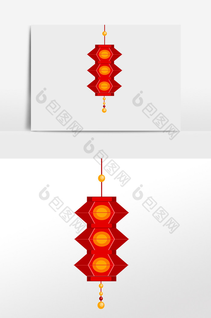 新年元旦一串灯笼图片图片