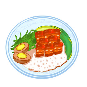 鱼香茄子盖饭图片