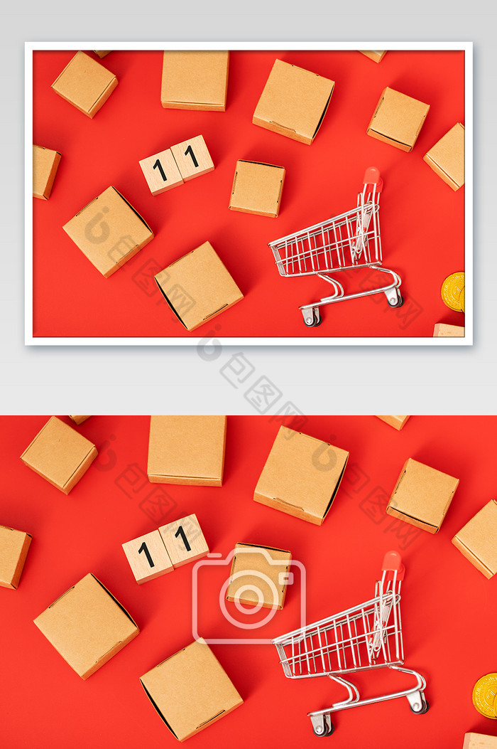 双十一网络购物节光棍节创意红色背景图图片图片
