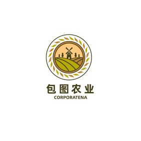 农业农林农田标志logo