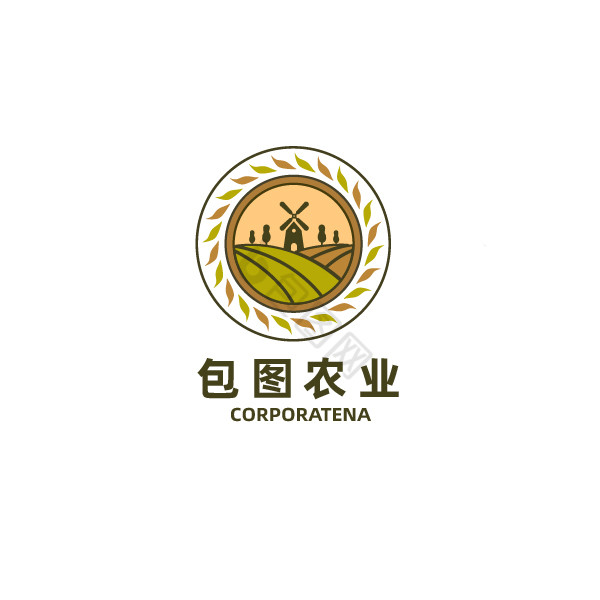 农业农林农田标志logo图片