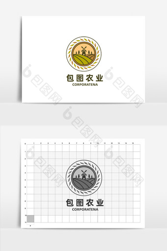 农业农林农田标志logo图片