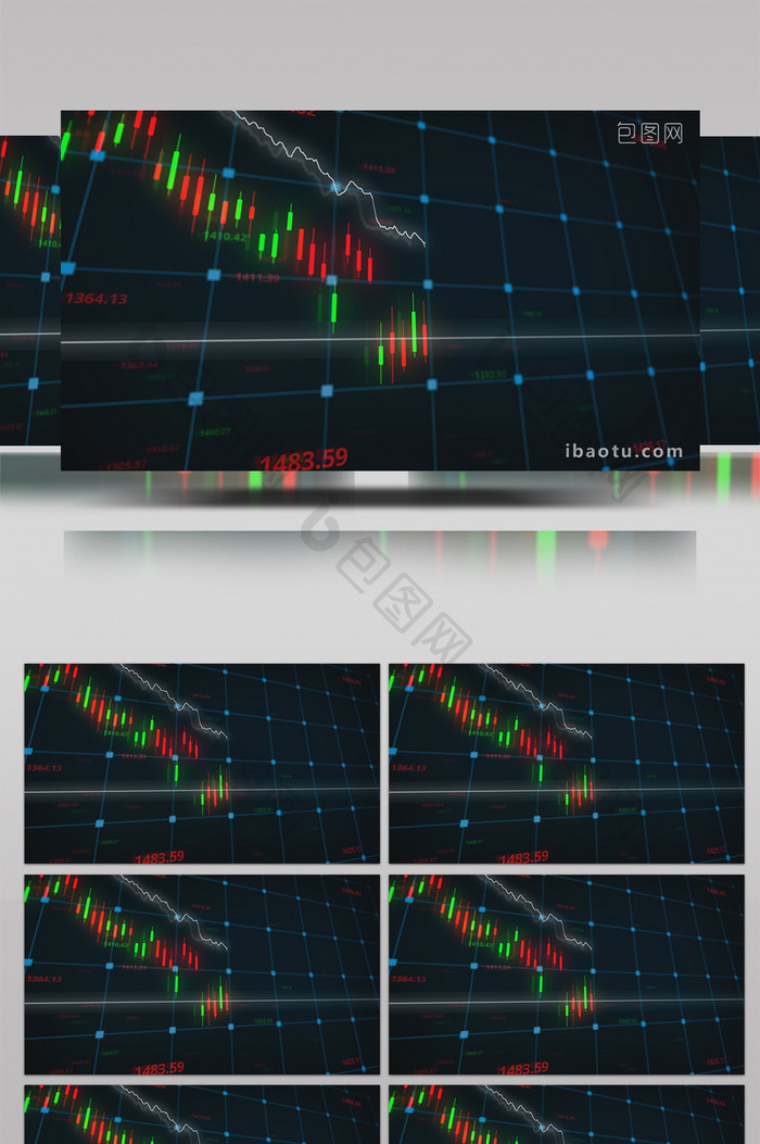 4K经济金融股票高清背景视频