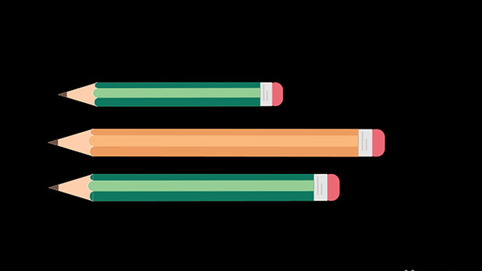 简单教学几何小文具几根铅笔mg动画