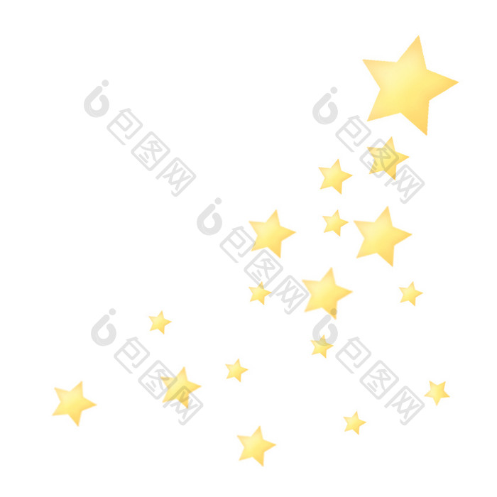 黄色星星闪耀动态小动画GIF