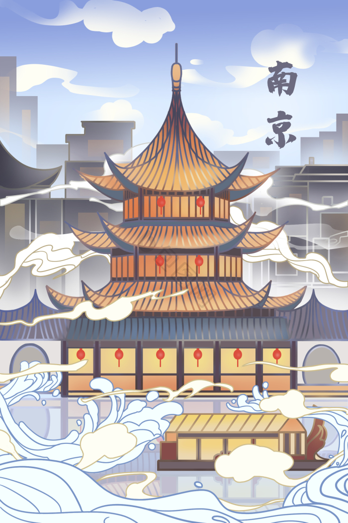 夫子庙图片-夫子庙素材免费下载-包图网