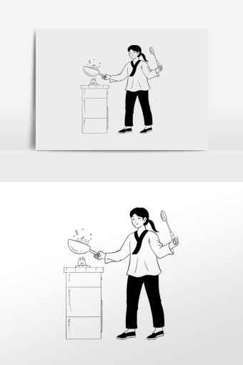 中式炒菜大厨厨师