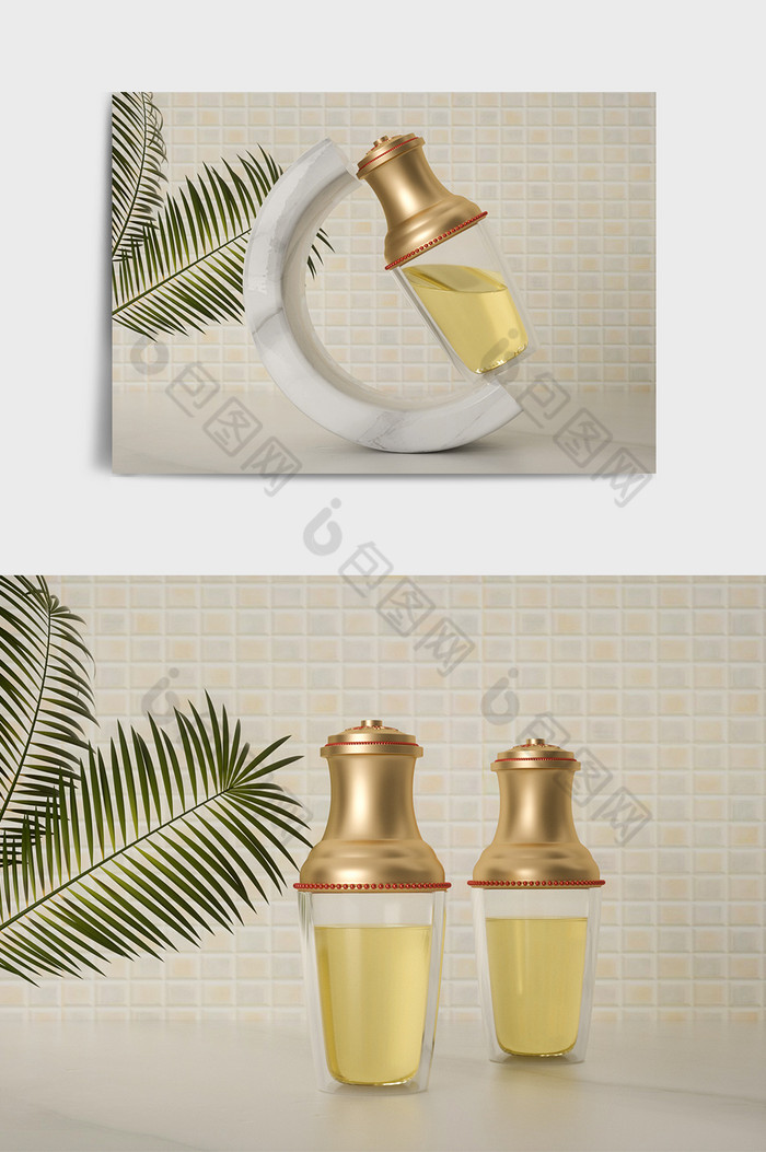 产品模型化妆品香水C4D模型图片图片