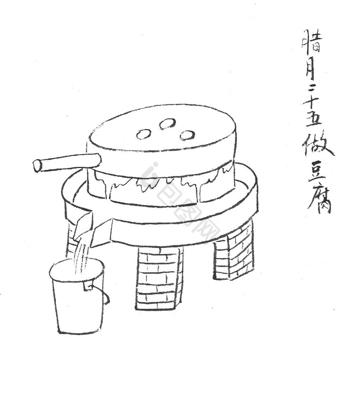 腊月二十五做豆腐图片