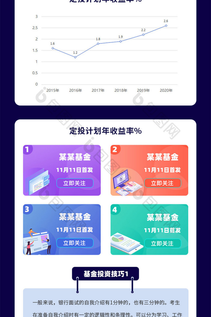 黑色金融理财h5活动长图