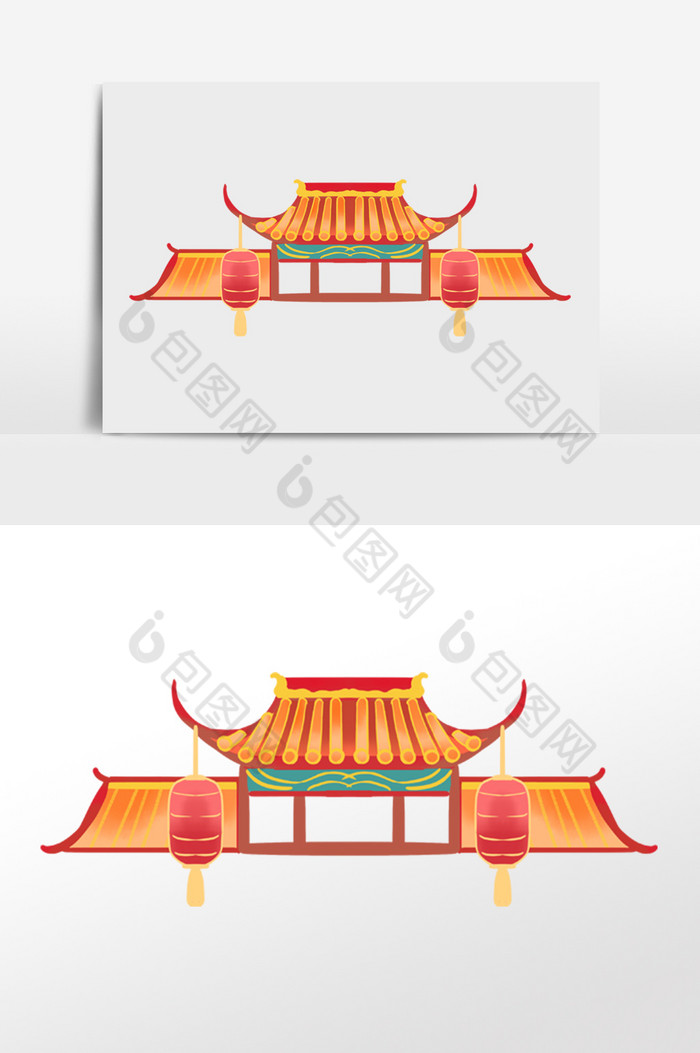 古风门头牌楼房檐图片图片