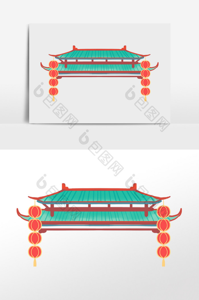 古风中式门头牌楼