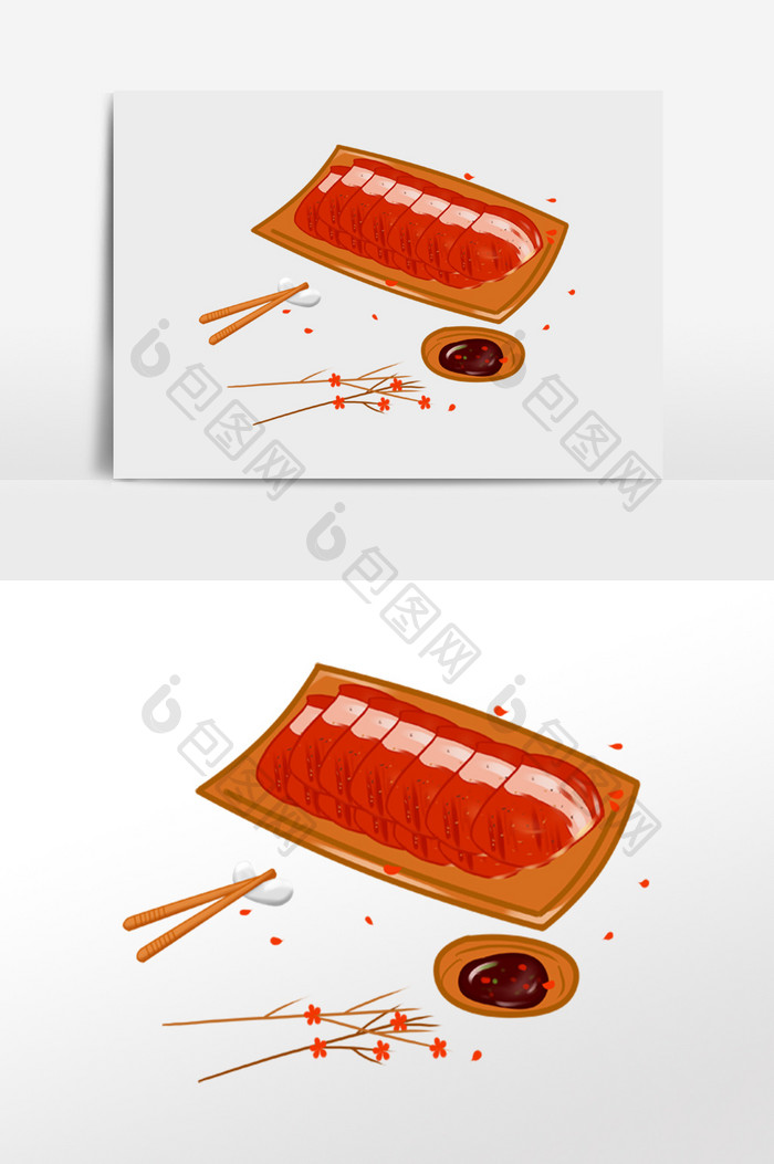 国潮美食食物腊肉