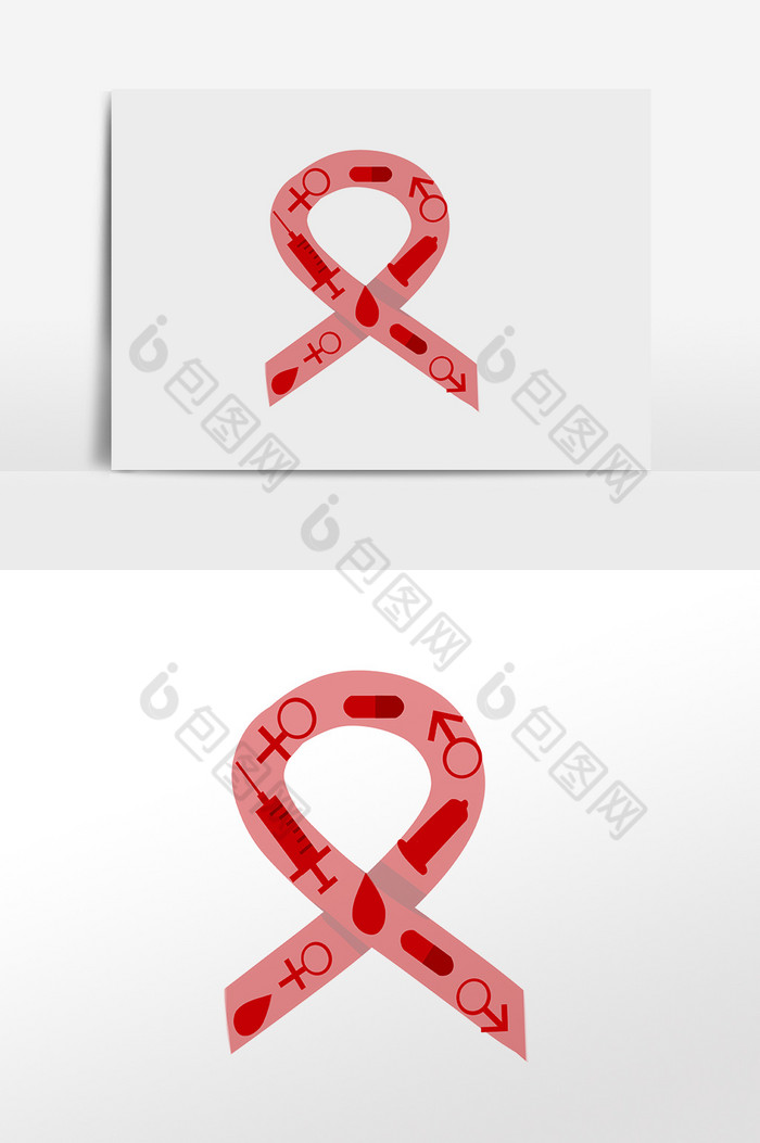 艾滋病红丝带符号图片图片