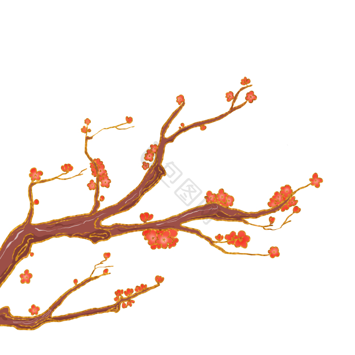 梅花枝图片-梅花枝素材免费下载-包图网