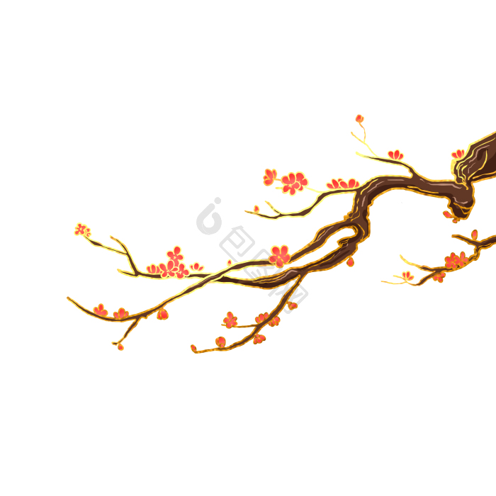 梅花枝图片-梅花枝素材免费下载-包图网