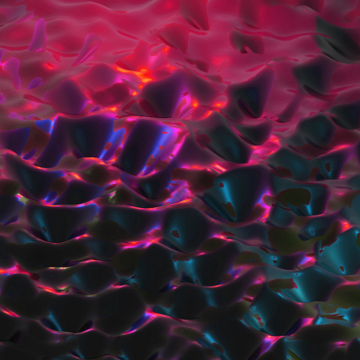 3D反光液体波浪图片