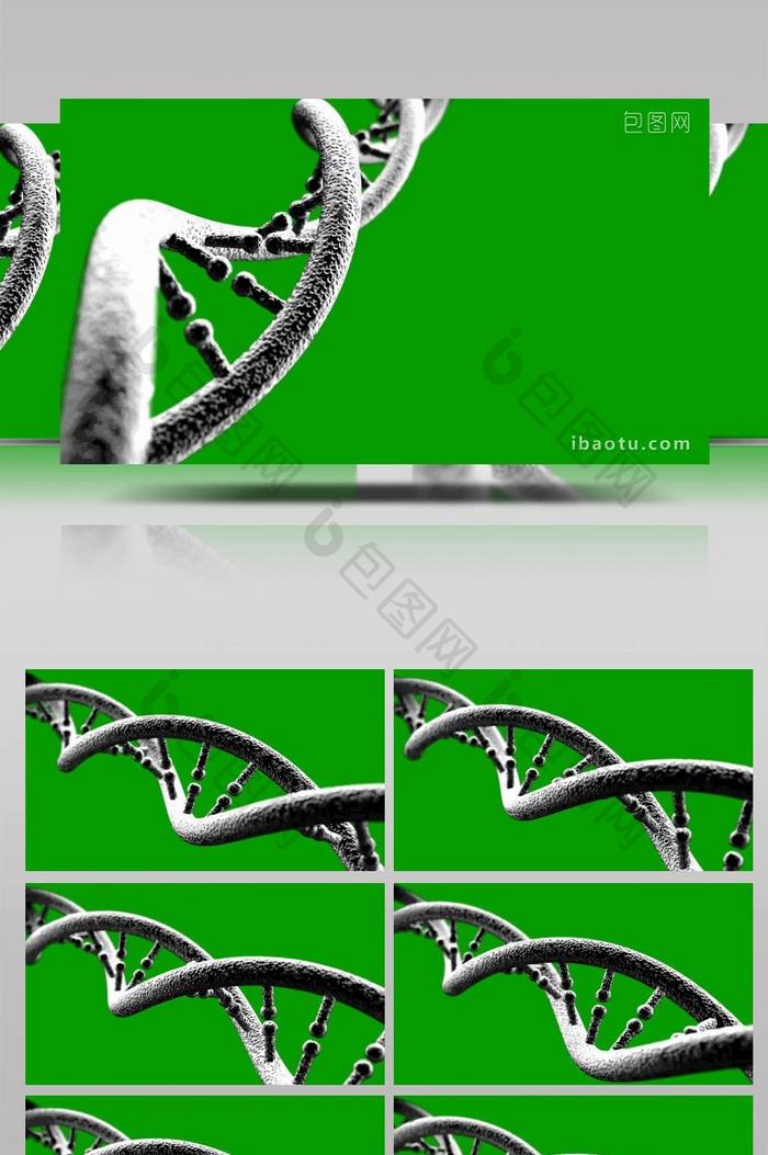 抠像元素DNA结构展示合成视频