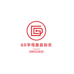 服装字母gd标志logo