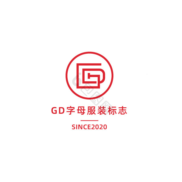 服装字母gd标志logo图片