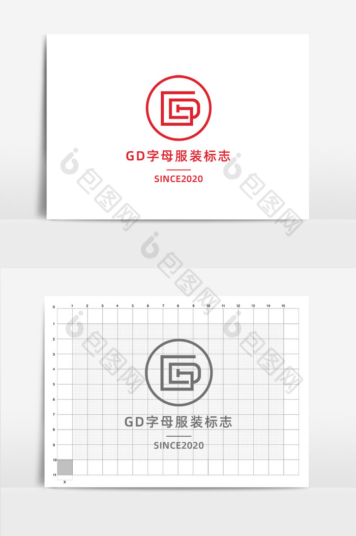 服装字母gd标志logo图片图片