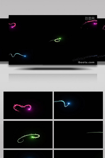 5组光线转场特效粒子素材图片